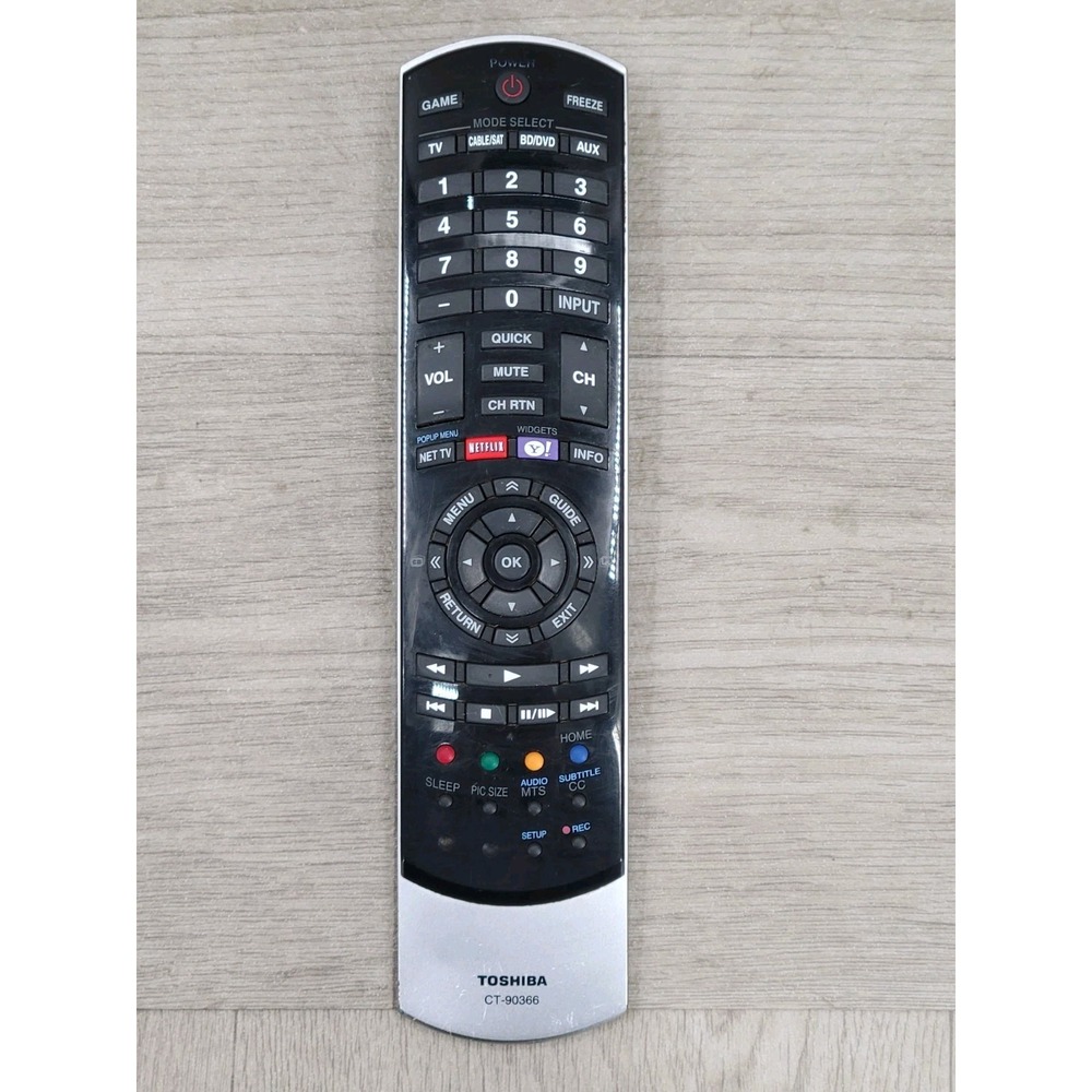 Toshiba CT-90366 OEM TV Remote Control 40S51U 42SL417U 46SL417U 55SL417U Tested